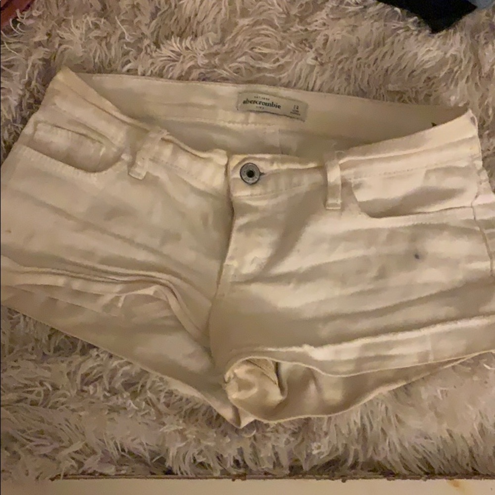 White Abercrombie Shorts
